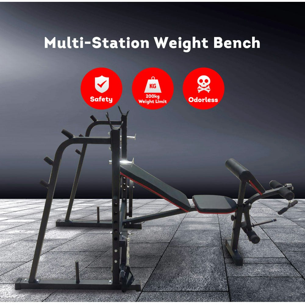 RBT3015 Multi-Station Weight Bench Press Fitness Incline Gym Workout