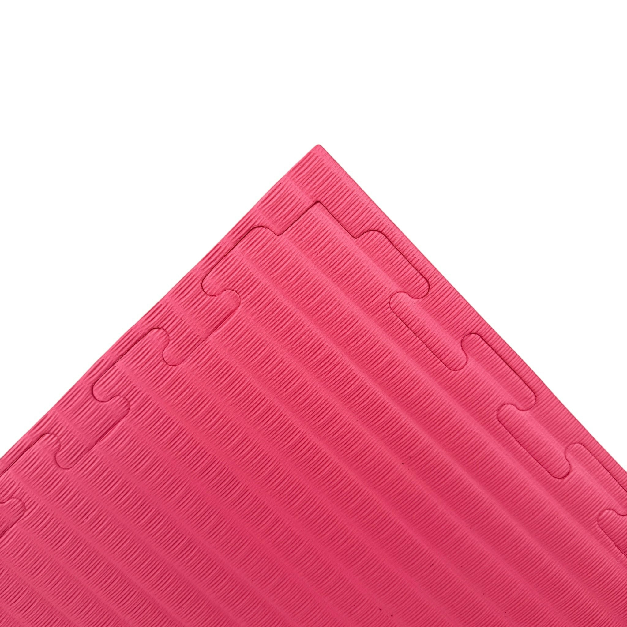 40mm EVA Foam Jigsaw Interlocking Floor Tile Mat 1m x 1m BLACK / RED