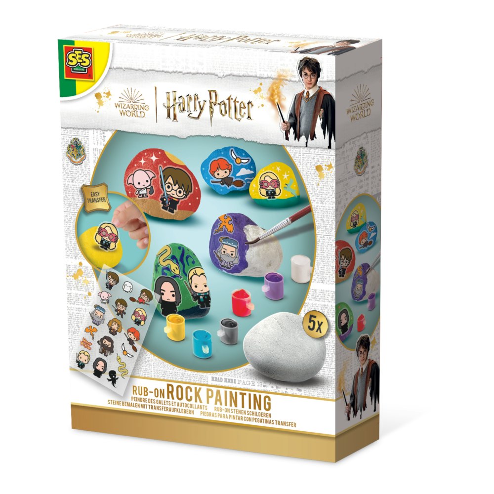 SES Creative Harry Potter - Rub-on Rock Painting