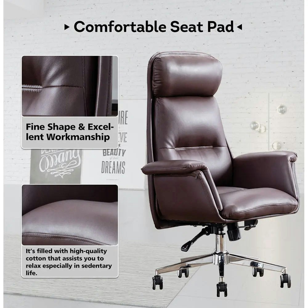 Mason Taylor 928 Exclusive Home Office Chair Adjustable Height Premium PU Leather