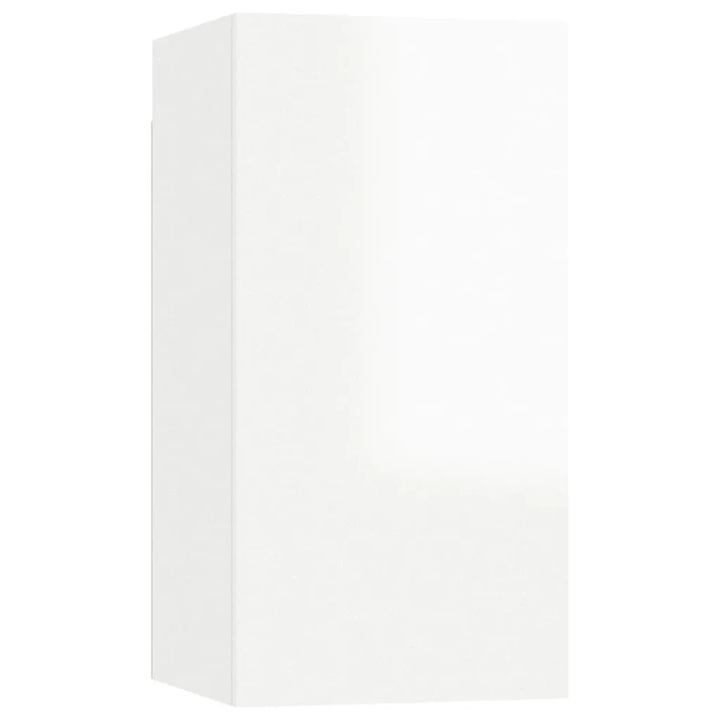TV Cabinet High Gloss White 30.5x30x60 cm Engineered Wood 803338 TV Cabinet High Gloss White 30.5x30x60 cm Engineered Wood 803338