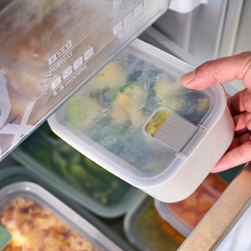 Mepal Easy Clip Rectangular 3 Piece Storage Box Set 3pc | Nordic White image number null