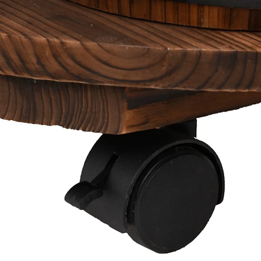 vidaXL Wheeled Water Fountain with Pump 55x55x80 cm Solid Wood Fir vidaXL Wheeled Water Fountain with Pump 55x55x80 cm Solid Wood Fir