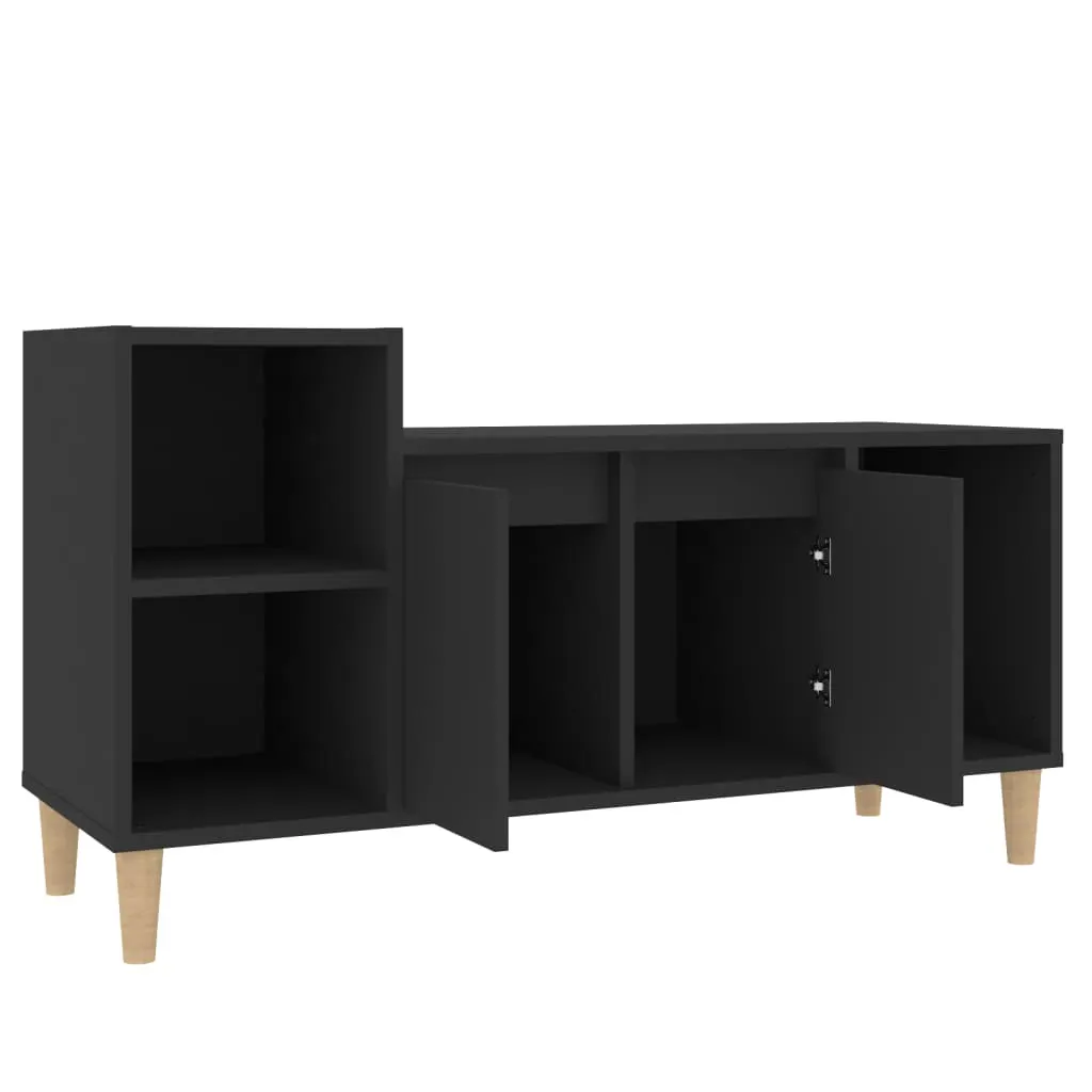 TV Cabinet Black 100x35x55 cm Engineered Wood 821173