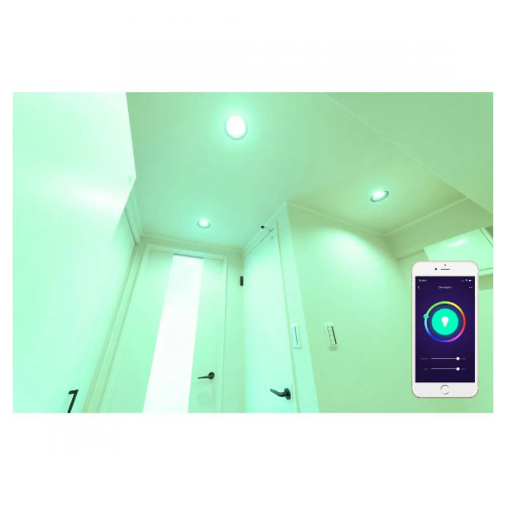2x Laser 5W GU10 Smart RGB LED Downlight Dimmable Colour Adjustable WiFi Control