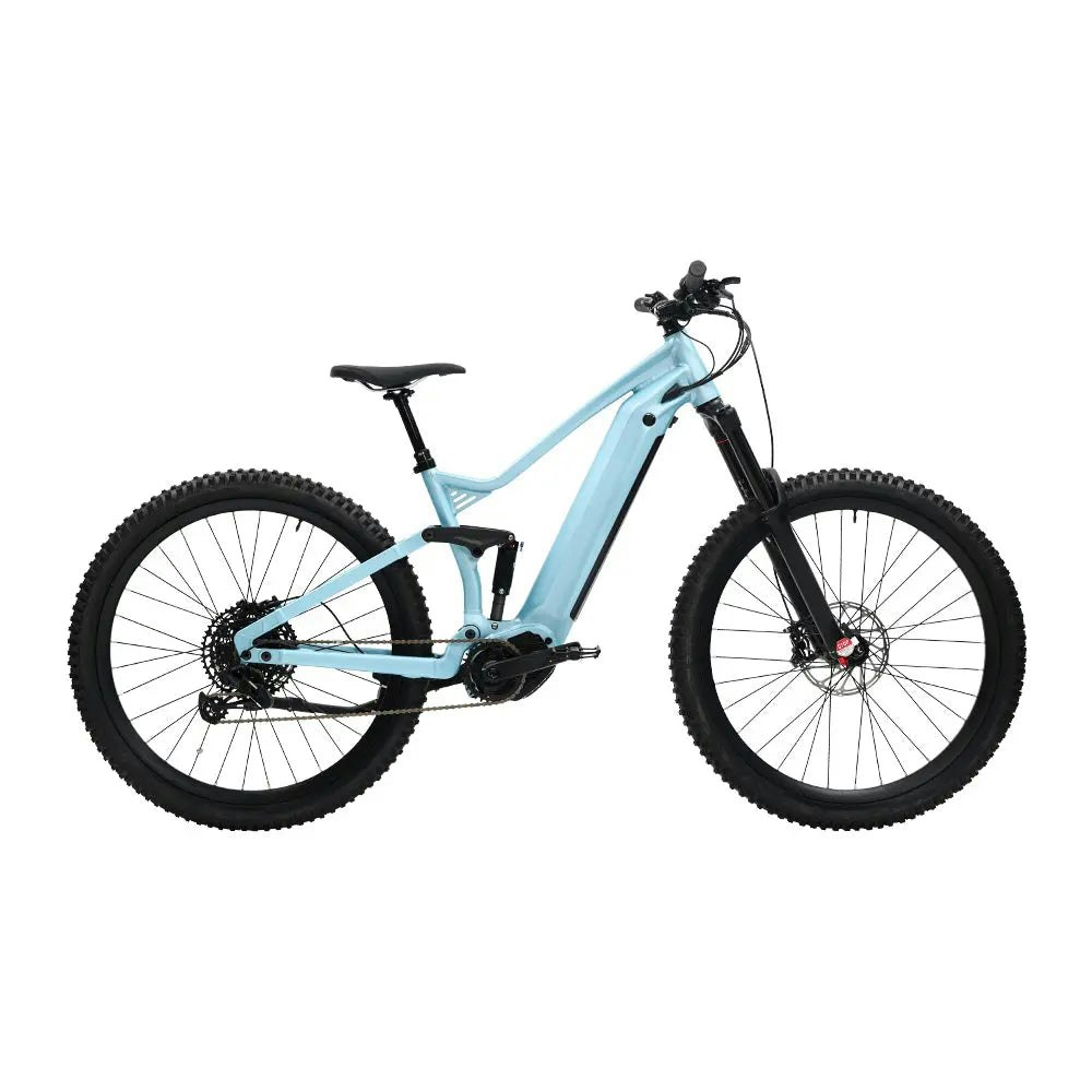 AKEZ PEM-018 500W MID Drive 48V 13Ah Electric Bike 29 Inches Mountain Bike - Light Blue