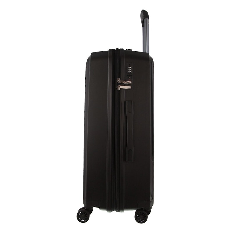 Pierre Cardin Inspired Milleni Checked Luggage Bag Travel Carry On Suitcase 65cm (82.5L) - Black image number null
