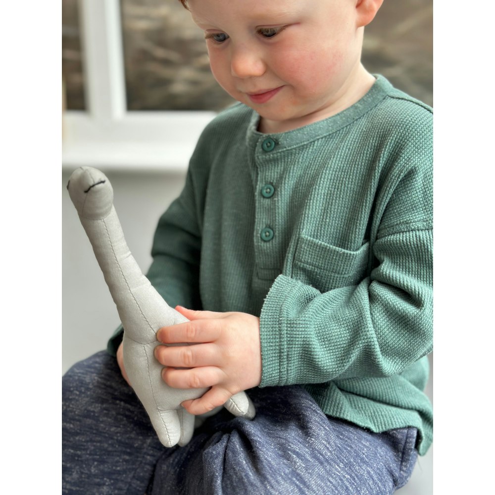 ThreadBear Design Bronty Linen Dinosaur Toy