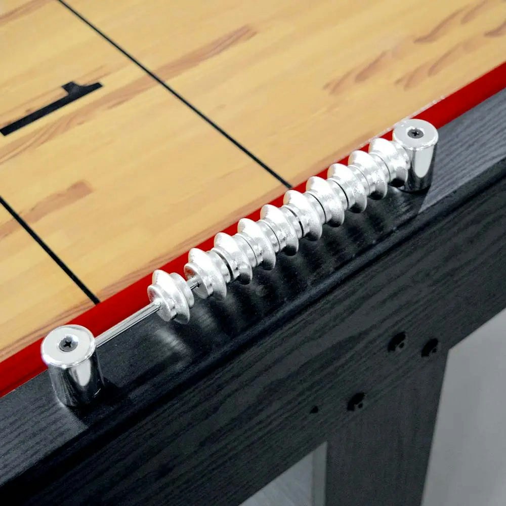 MACE S03 9FT Shuffleboard Table Black&Red