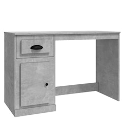 NNEVL Desk with Drawer Concrete Grey 115x50x75 cm Engineered Wood NNEVL Desk with Drawer Concrete Grey 115x50x75 cm Engineered Wood