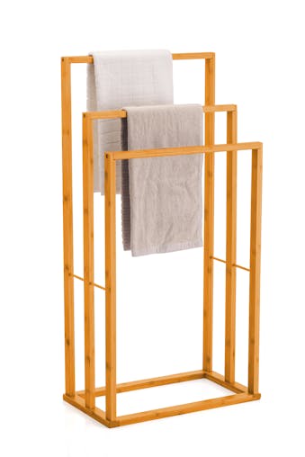 Buy CARLA HOME Bamboo Towel Bar Holder Rack 3-Tier Freestanding
