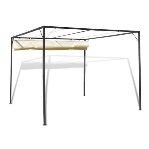 NNEVL Garden Gazebo with Retractable Roof Canopy NNEVL Garden Gazebo with Retractable Roof Canopy