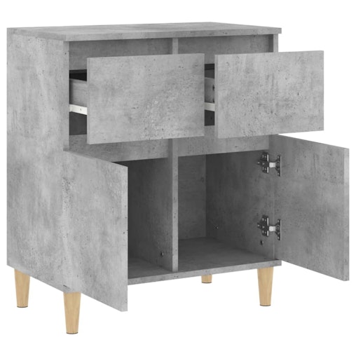 NNEVL Sideboard Concrete Grey 60x35x70 cm Engineered Wood NNEVL Sideboard Concrete Grey 60x35x70 cm Engineered Wood