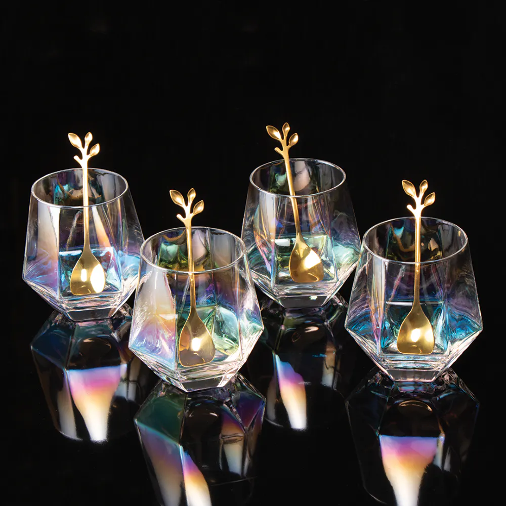 Iridescent Prism Decanter Set