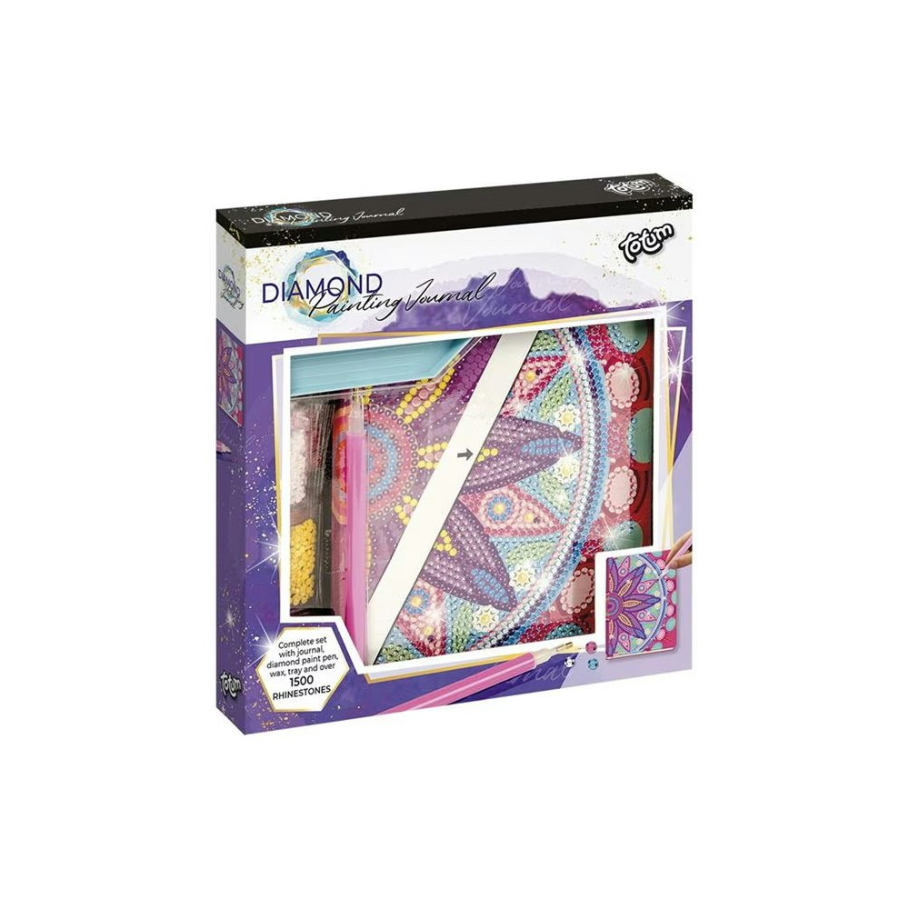 Totum Diamond Paint Notebook Flower Mandala Pink