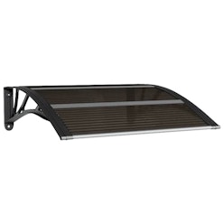 NNEVL Door Canopy Black 80x75 cm Polycarbonate NNEVL Door Canopy Black 80x75 cm Polycarbonate