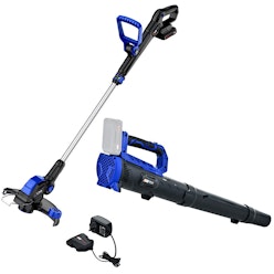 NNEMB 20V Leaf Blower & Line Trimmer / Edger Combo, Kit with 4.0Ah Battery & Fast Charger NNEMB 20V Leaf Blower & Line Trimmer / Edger Combo, Kit with 4.0Ah Battery & Fast Charger