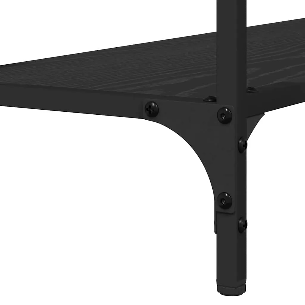 Console Table Black oak 101 x 30.5 x 75 cm Engineered wood 883518