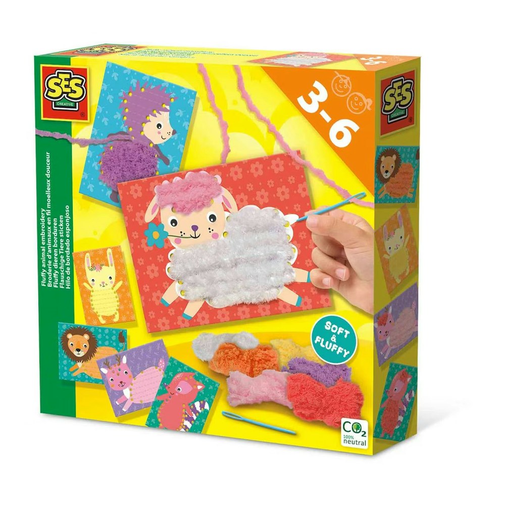 SES Creative Fluffy Animal Embroidery