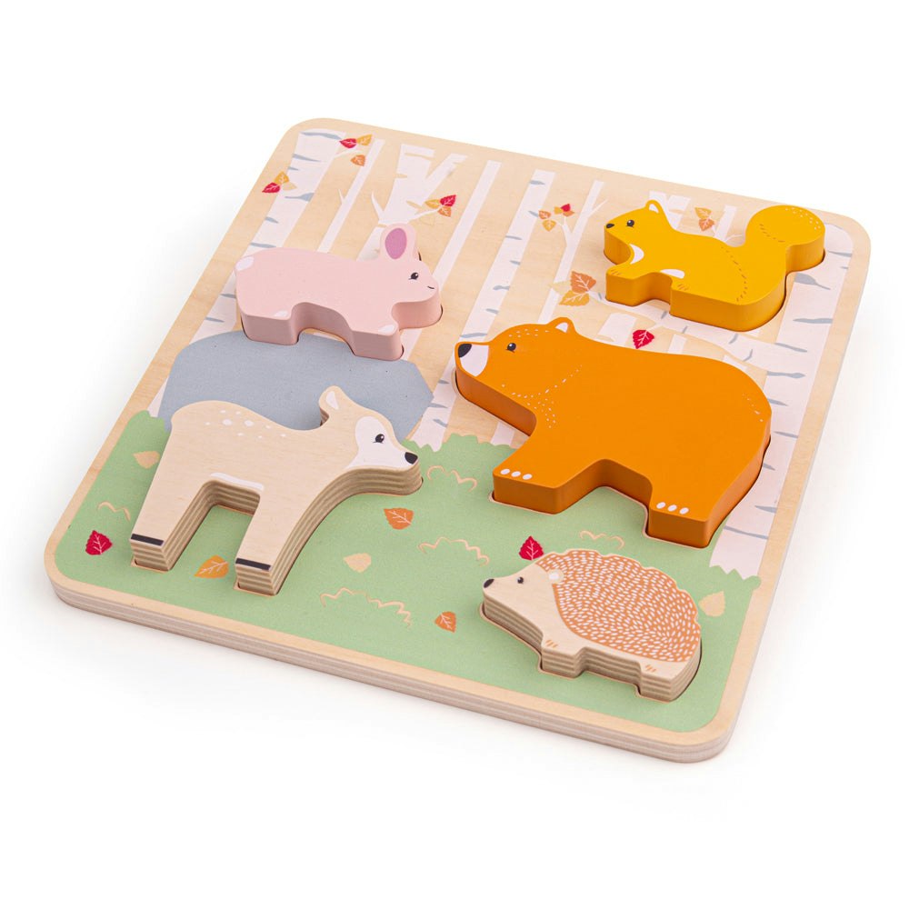 Bigjigs Toys Woodland Chunky Puzzle - Fsc® Certified