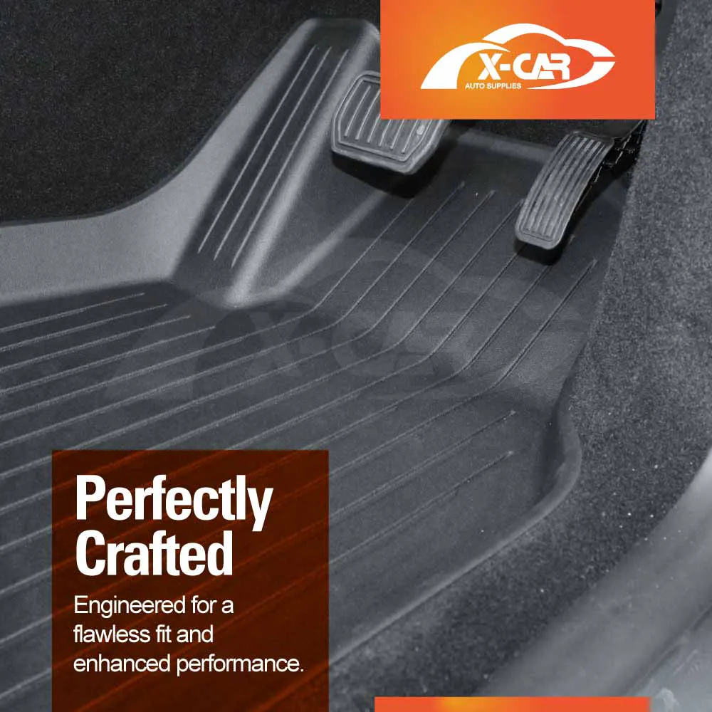 Floor Mats Boot Liners Set for Tesla Model Y Juniper 2025-Onwards All Weather Front Toolbox Cargo Car Trunk Cover Luggage Tray
