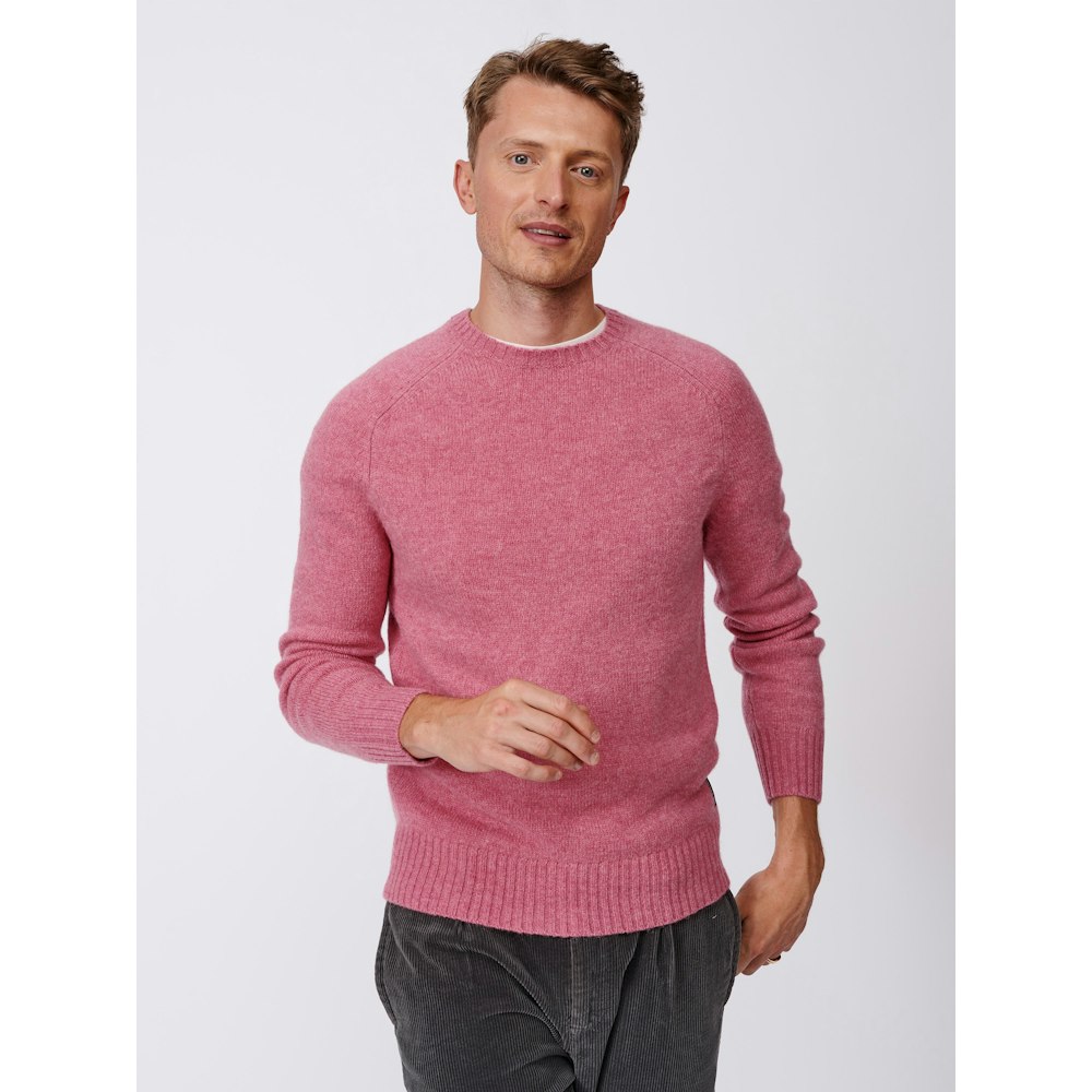 Aubin Prestwick Shetland Crew - Pink