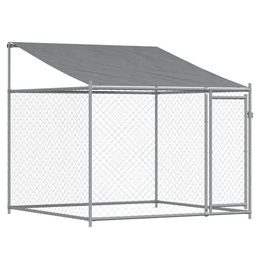 vidaXL Dog Cage with Roof and Door Grey 10x2x2 m Galvanised Steel vidaXL Dog Cage with Roof and Door Grey 10x2x2 m Galvanised Steel