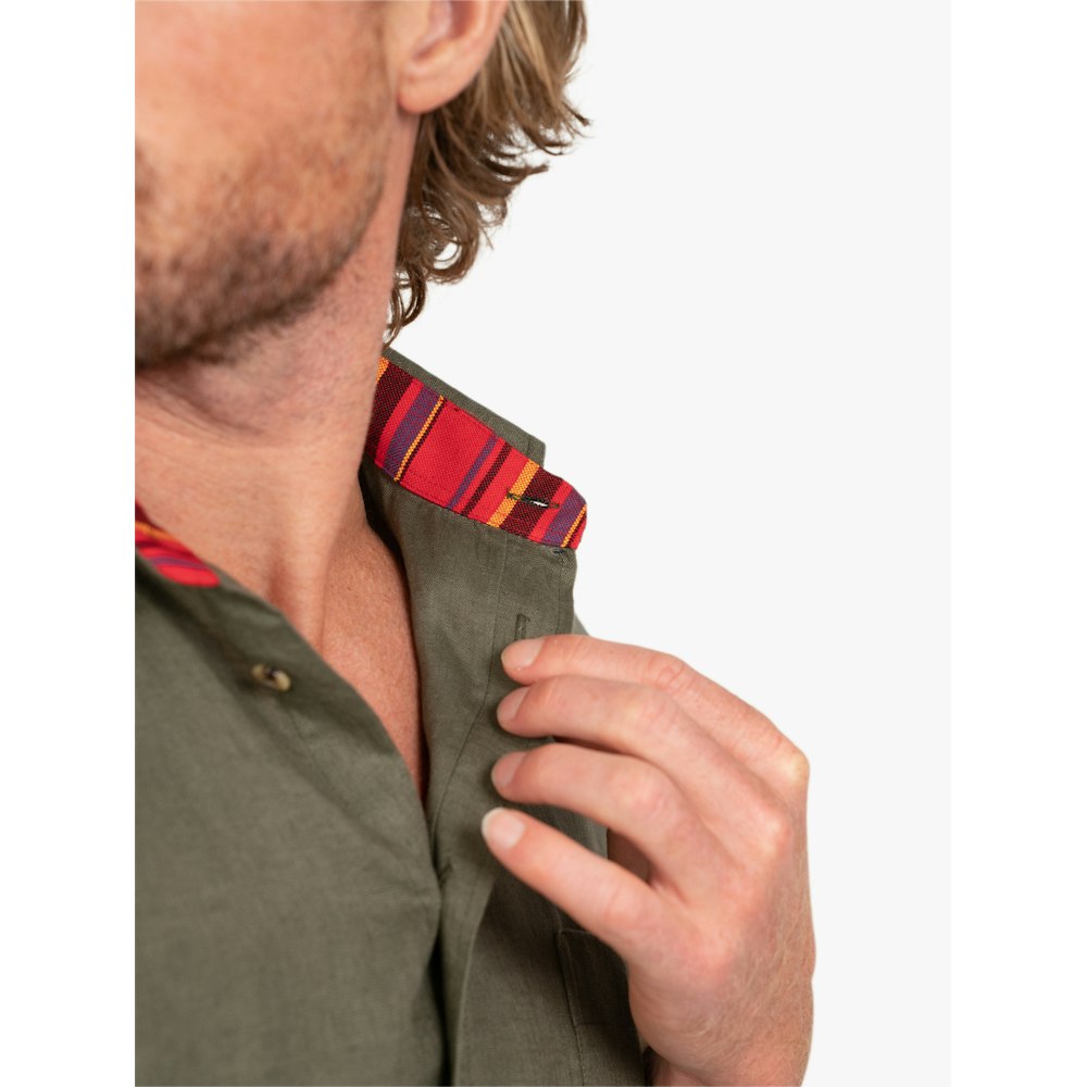 Koy Clothing Khaki Short-sleeved Linen Shirt