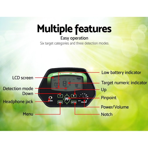 Deep Sensitive Metal Detector Searching Gold Digger Treasure Hunter LCD Shovel Sand Scoop Deep Sensitive Metal Detector Searching Gold Digger Treasure Hunter LCD Shovel Sand Scoop