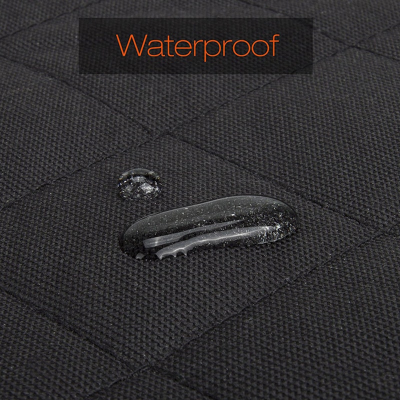 SOGA 2X 600D Oxford Cloth Waterproof Dog Car Cover Back Seat Protector Hammock Non-Slip Pet Mat Black image number null