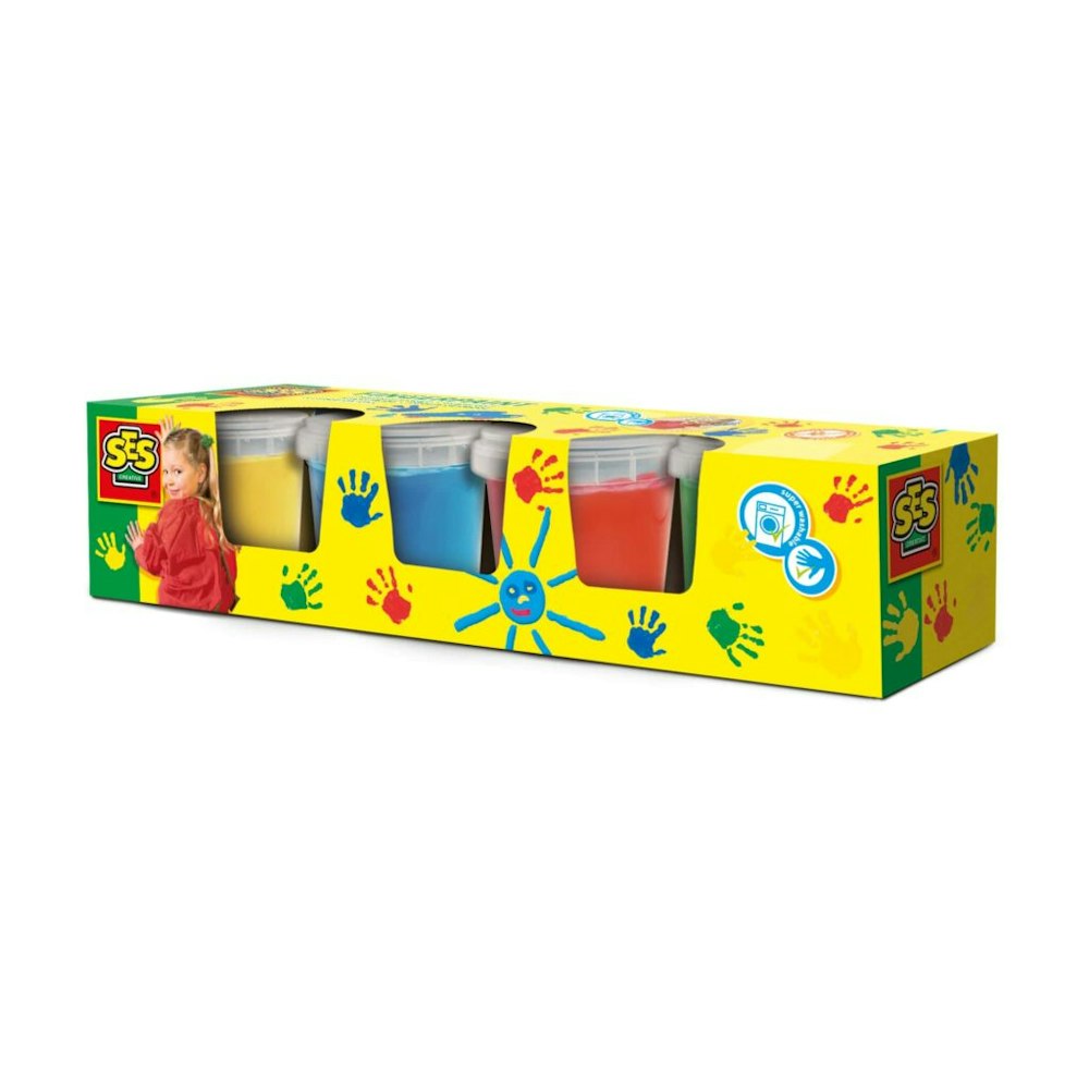 SES Creative Fingerpaint 4 Colours X145ml