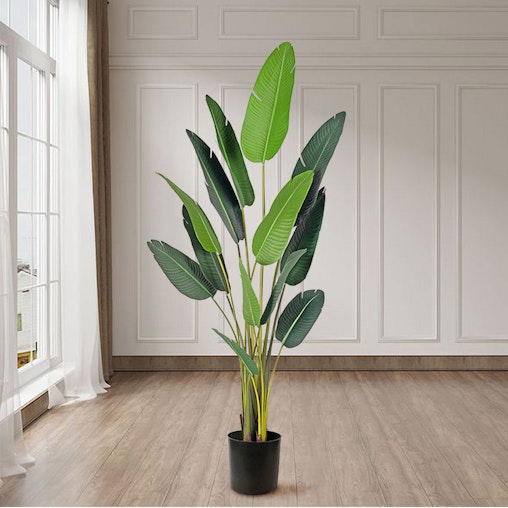 SOGA 4X 220cm Artificial Giant Green Birds of Paradise Tree Fake Tropical Indoor Plant Home Office Decor SOGA 4X 220cm Artificial Giant Green Birds of Paradise Tree Fake Tropical Indoor Plant Home Office Decor