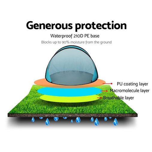 Weisshorn Pop Up Beach Tent Camping Portable Sun Shade Shelter Fishing Weisshorn Pop Up Beach Tent Camping Portable Sun Shade Shelter Fishing