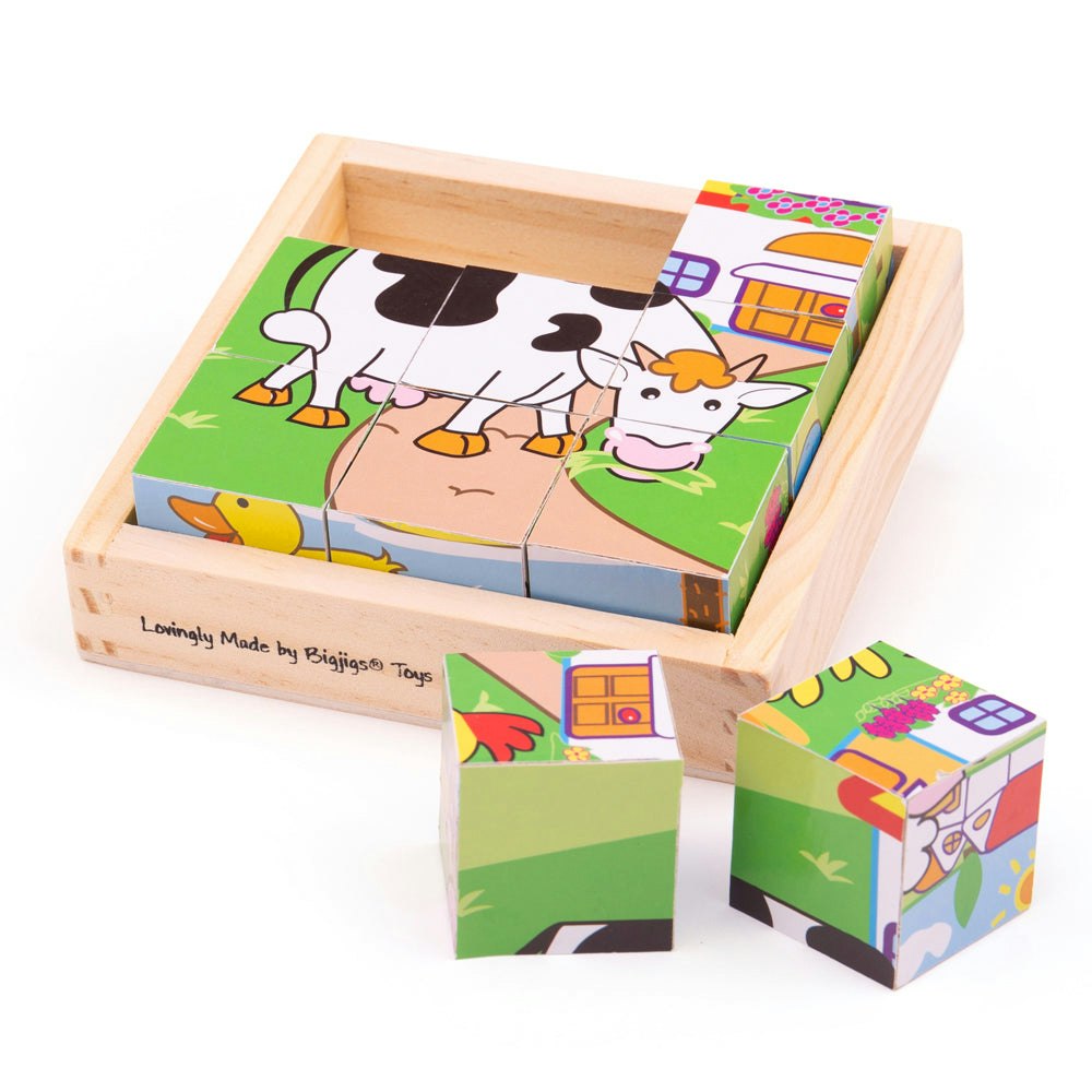 Bigjigs Toys Animal Cube Puzzle