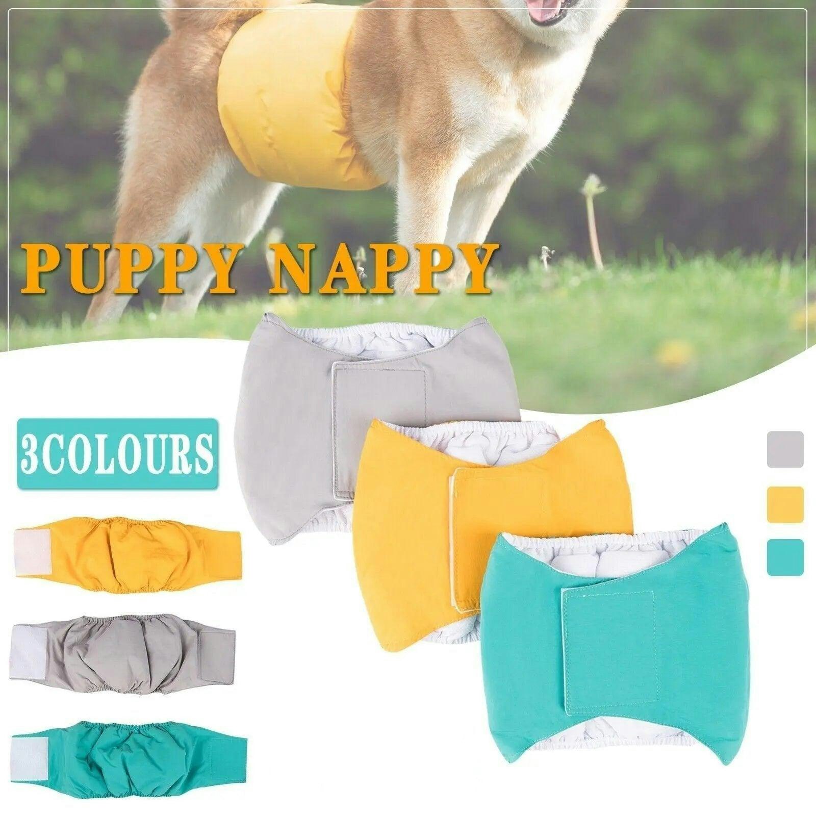 S Male Dog Puppy Nappy Diaper Belly Wrap Band Sanitary Pants Underpants