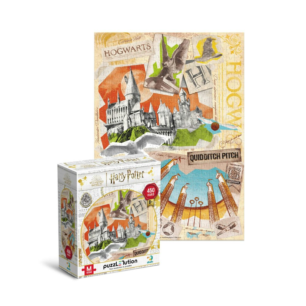 Dodo Harry Potter Puzzle - Hogwarts School And Quidditch Field 450 Pieces