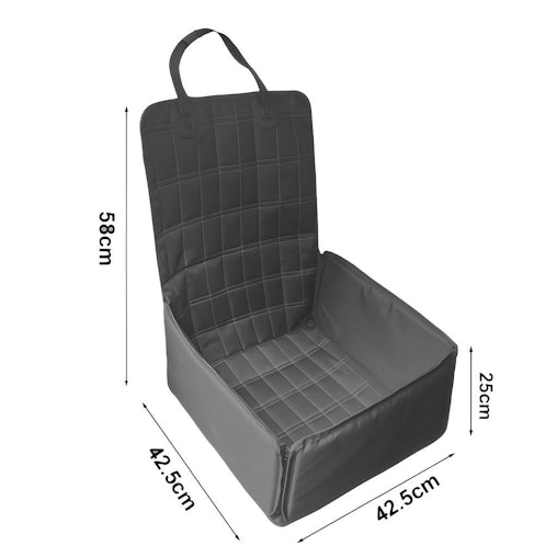 SOGA Black Car Pet Sitting Bag Breathable Safety Travel Portable Carrier Pouch Travel Essentials SOGA Black Car Pet Sitting Bag Breathable Safety Travel Portable Carrier Pouch Travel Essentials