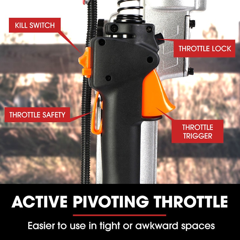 NNEMB 38cc 4-Stroke 40cc Petrol Post Driver-with Carry Case & 3 Piling Sleeves image number null