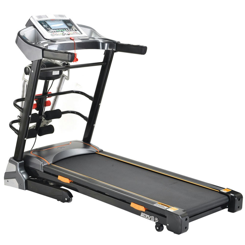 JMQ Fitness SP6606 Foldable Incline Treadmill w/ Multi-functional Accessories