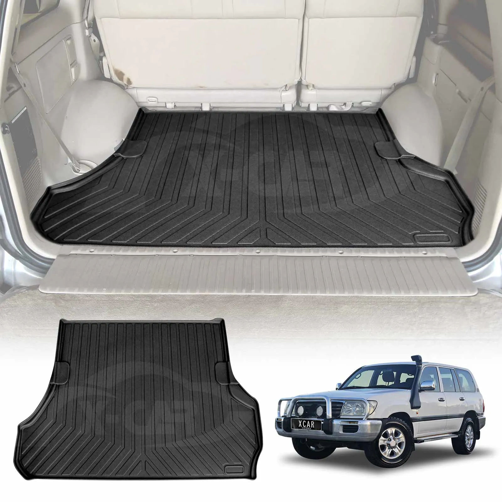 Boot Liner for Toyota Land Cruiser 100 Series LC100 1998-2007 All Weather Heavy Duty Cargo Trunk Mat Luggage Tray