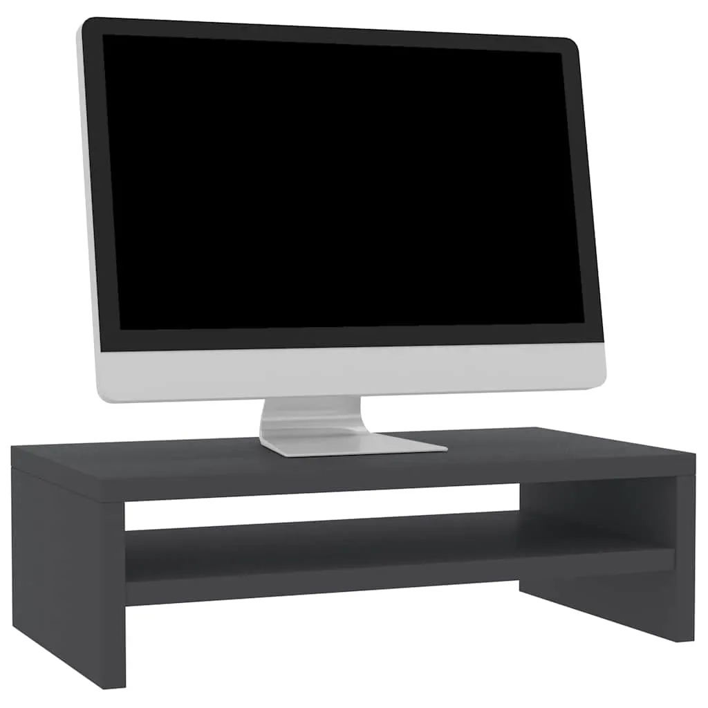 Monitor Stand Grey 42x24x13 cm Engineered Wood 800218