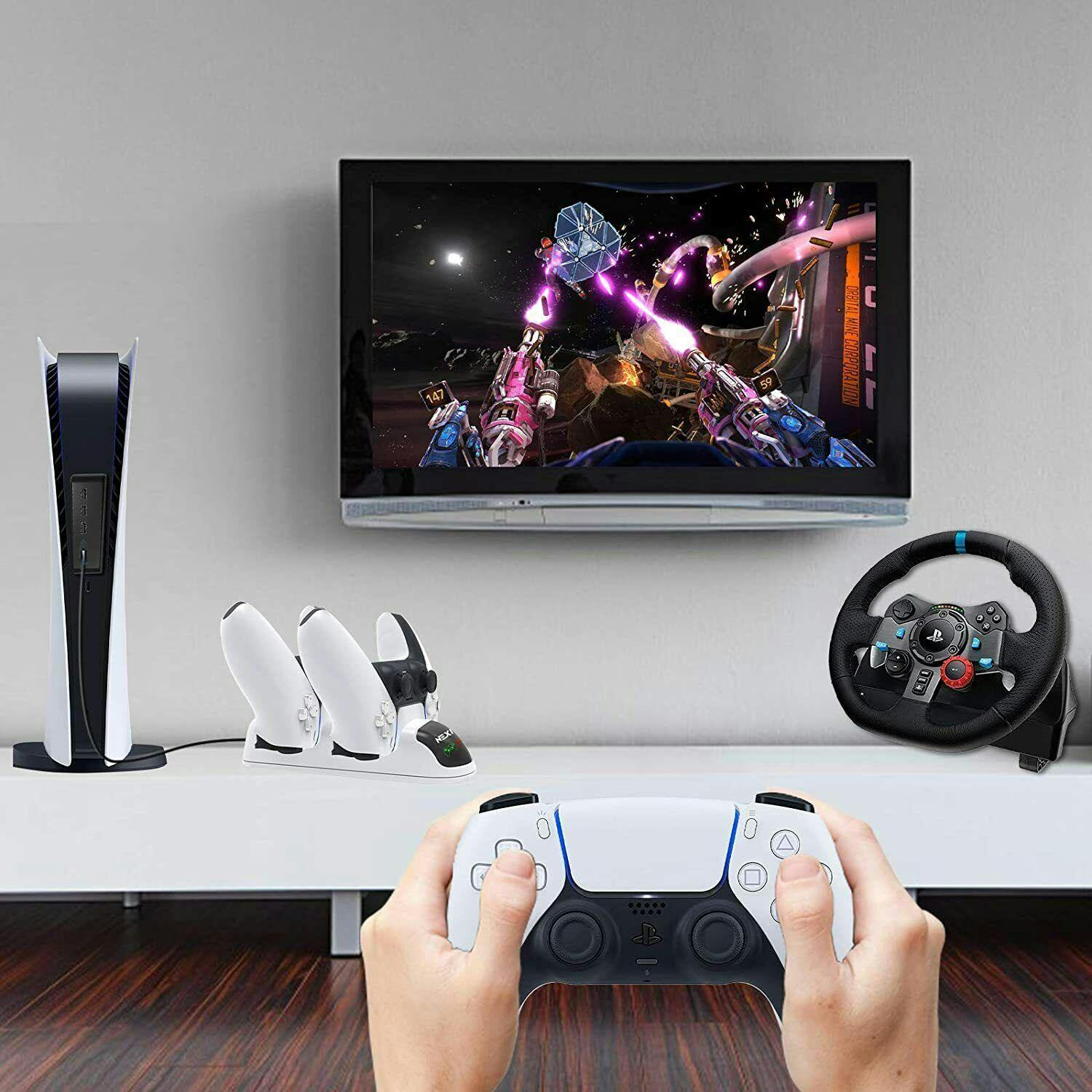 4Port USB 2.0 Hub For PS5 High-Speed Data Transmission Expansion Adapter