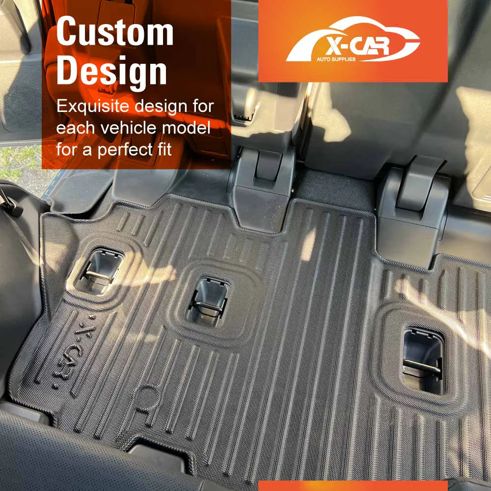 3D Floor Mats for Toyota Prado 250 Series 7 Seater 2024-Onwards Heavy Duty All Weather Car Mats Carpet Liner Set