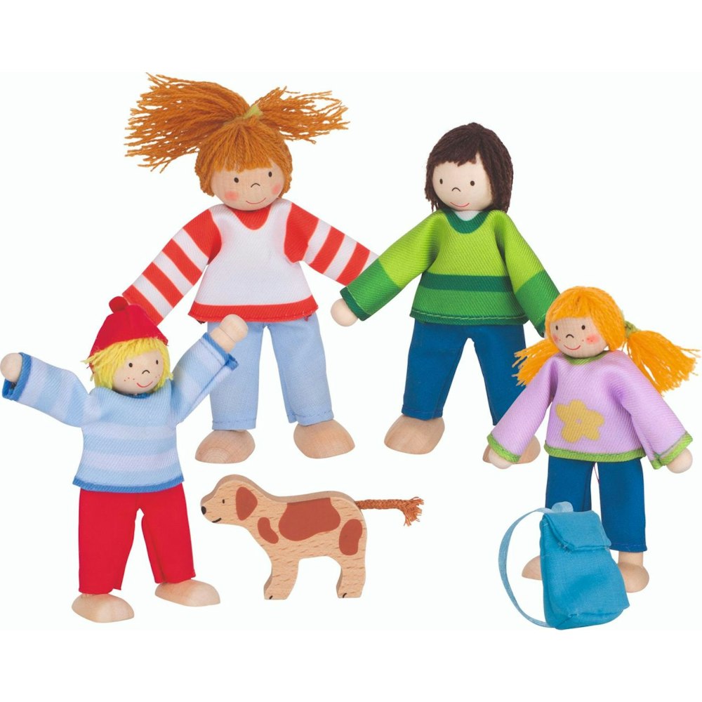 Goki Flexible Puppets - Camping Family