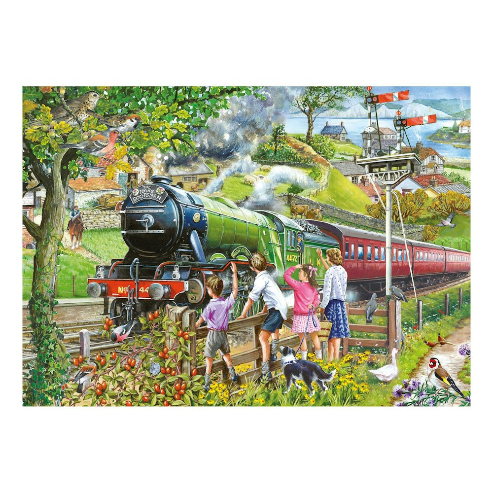 The House of Puzzles Full Steam Ahead Big 500 Piece Jigsaw Puzzle