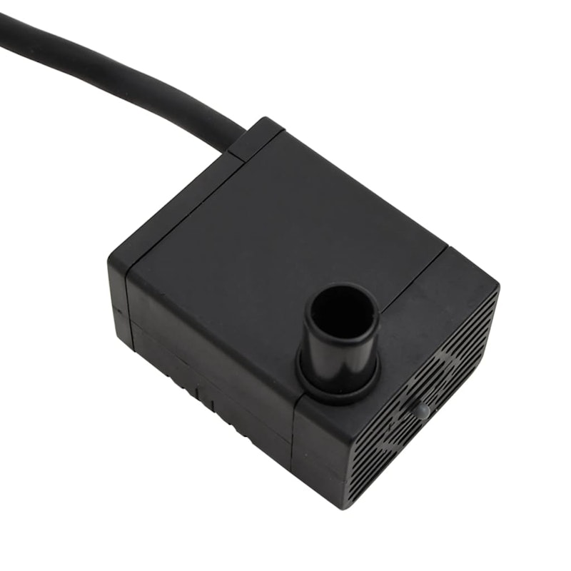 NNEVL Wheeled Water Fountain with Pump 55x55x80 cm Solid Wood Fir image number null