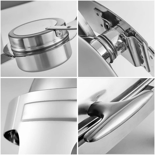 SOGA 4X 6L Stainless Steel Chafing Food Warmer Catering Dish Round Roll Top SOGA 4X 6L Stainless Steel Chafing Food Warmer Catering Dish Round Roll Top