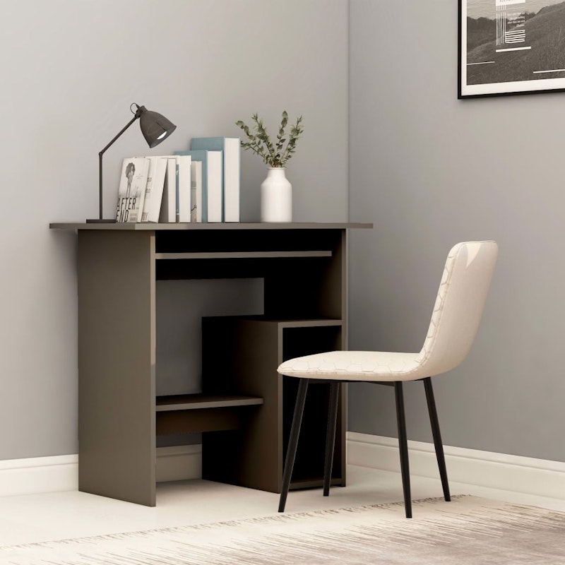 NNEVL Desk Grey 80x45x74 cm Chipboard image number null
