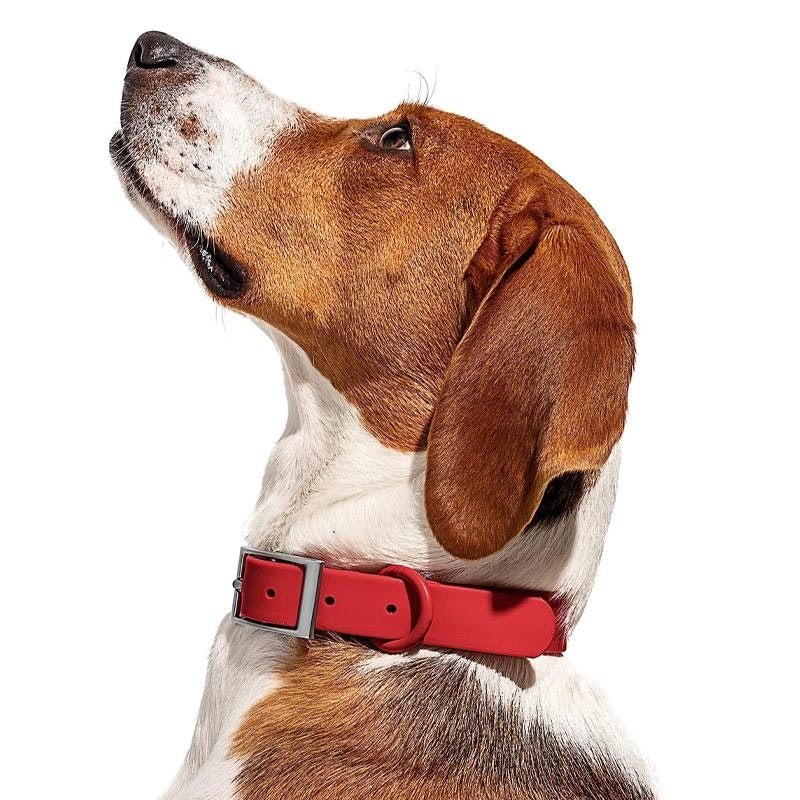 PVC Dog Collar Working Dog Kennels Waterproof Soft Adjustable for Pets M Size