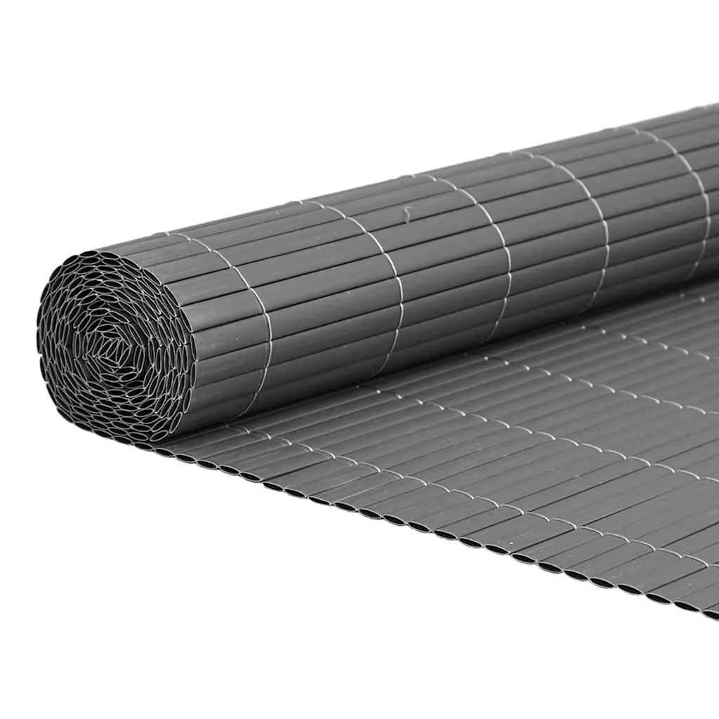 Garden Fence Double-Sided Grey 1.8x5 m PVC 42002627 Garden Fence Double-Sided Grey 1.8x5 m PVC 42002627
